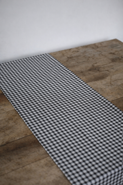 Linen Cotton Table Runner - Classic Check
